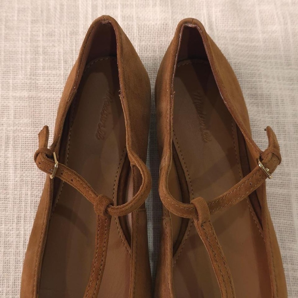 Madewell The Mylie T-Strap Flat - Size 7 - Picture 3 of 8